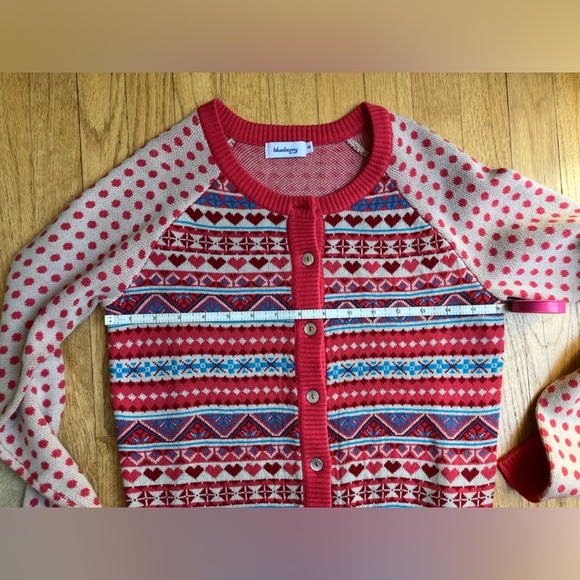 Geometric, patterns, hearts - Button up Cardigan - Women's Size XS - Picture 5 of 10